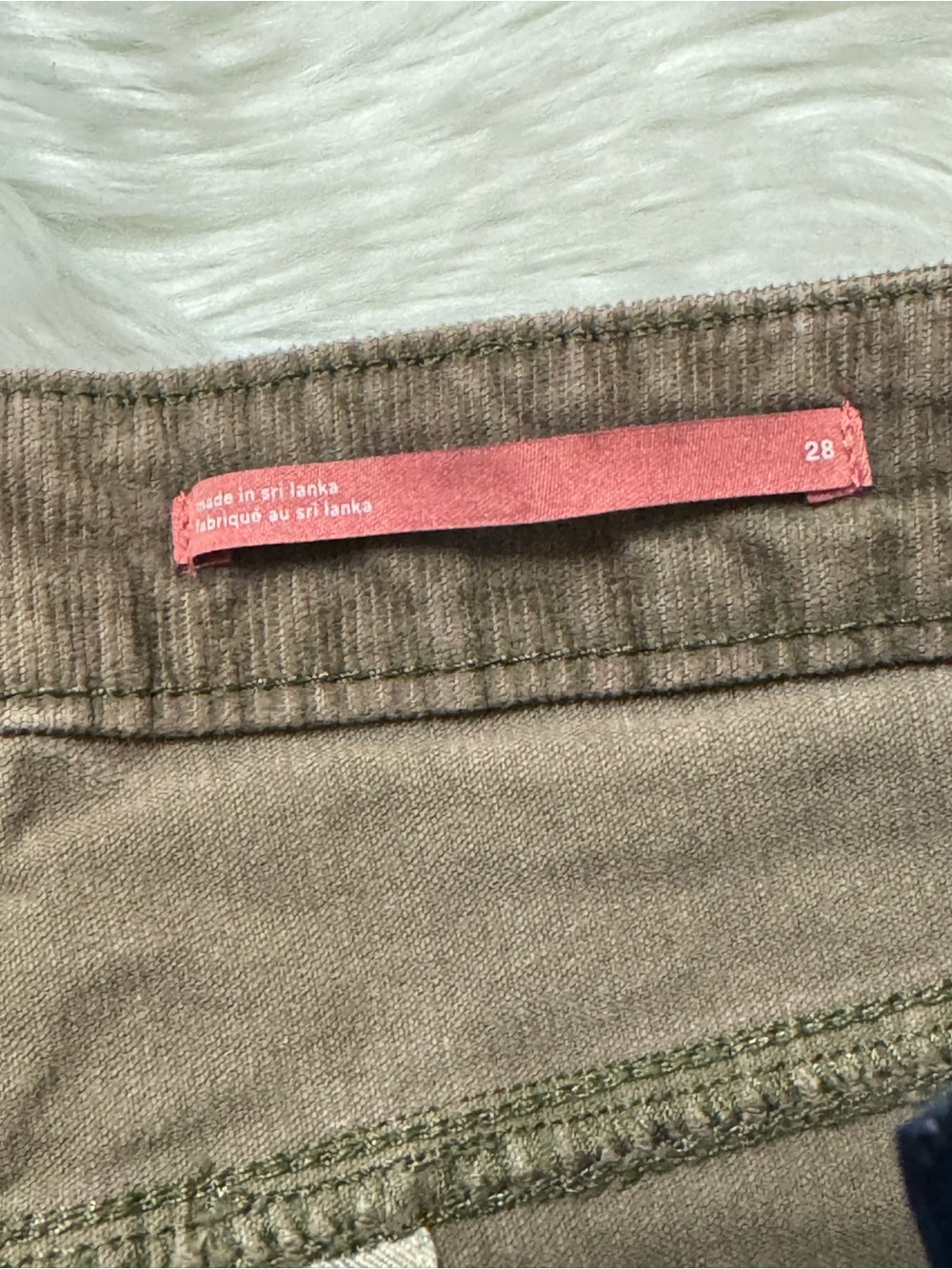 Anthropologie Pilcro The Gwen Full Length Wide Leg Corduroy Pants Women Sz 28 - Picture 9 of 11